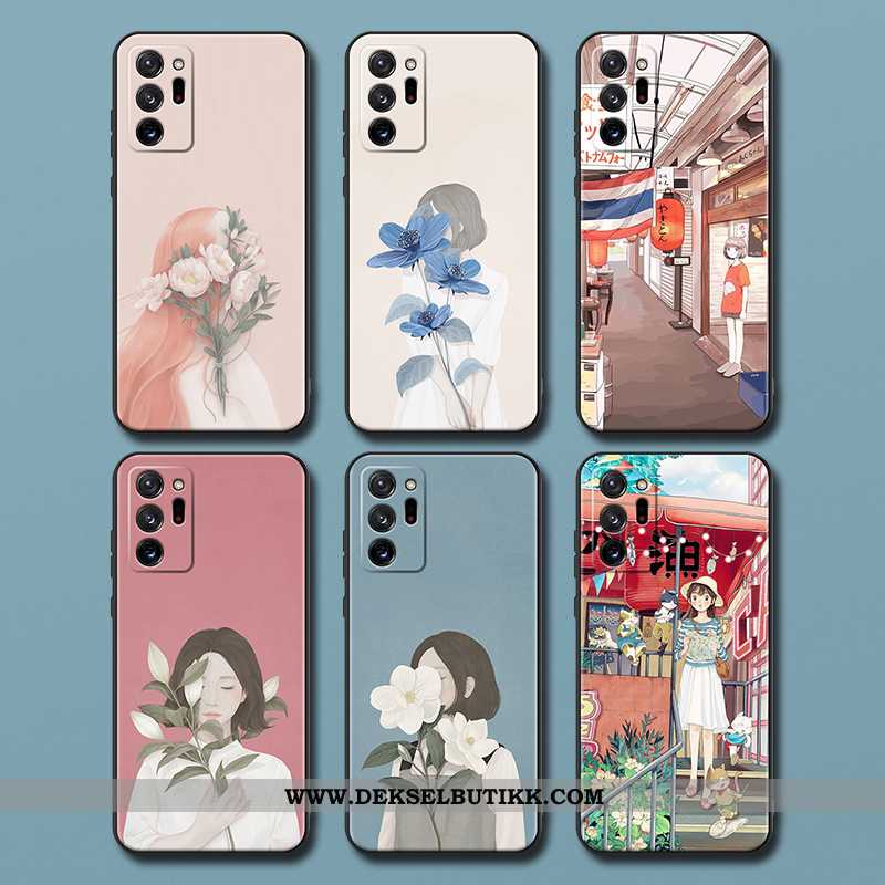 Deksel Samsung Galaxy Note20 Ultra Myke Stjernene Fersk Rosa, Etui Samsung Galaxy Note20 Ultra Silik