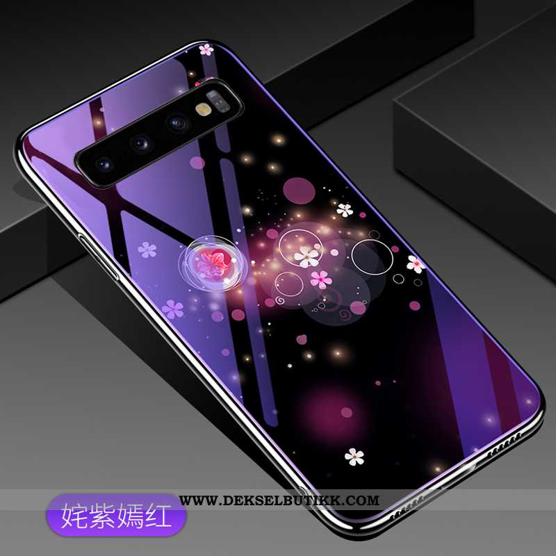 Deksel Samsung Galaxy S10+ Av Personlighet Trend Glass Stjernene Lilla, Etui Samsung Galaxy S10+ Kre