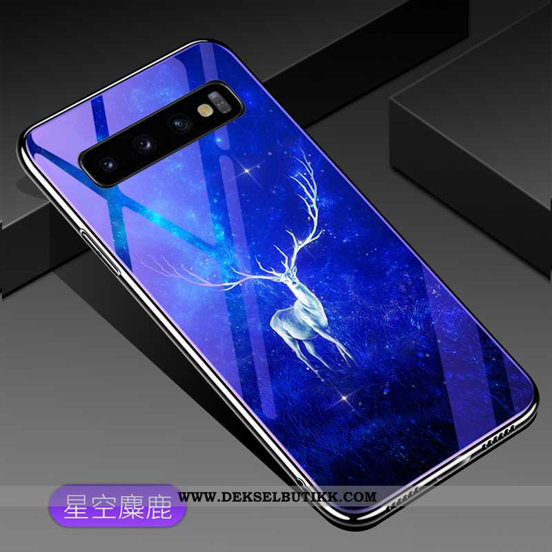 Deksel Samsung Galaxy S10+ Av Personlighet Trend Glass Stjernene Lilla, Etui Samsung Galaxy S10+ Kre