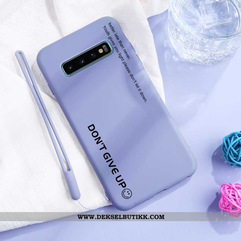 Deksel Samsung Galaxy S10 Beskyttelse Anti-fall Lovers Av Personlighet Blå, Etui Samsung Galaxy S10 