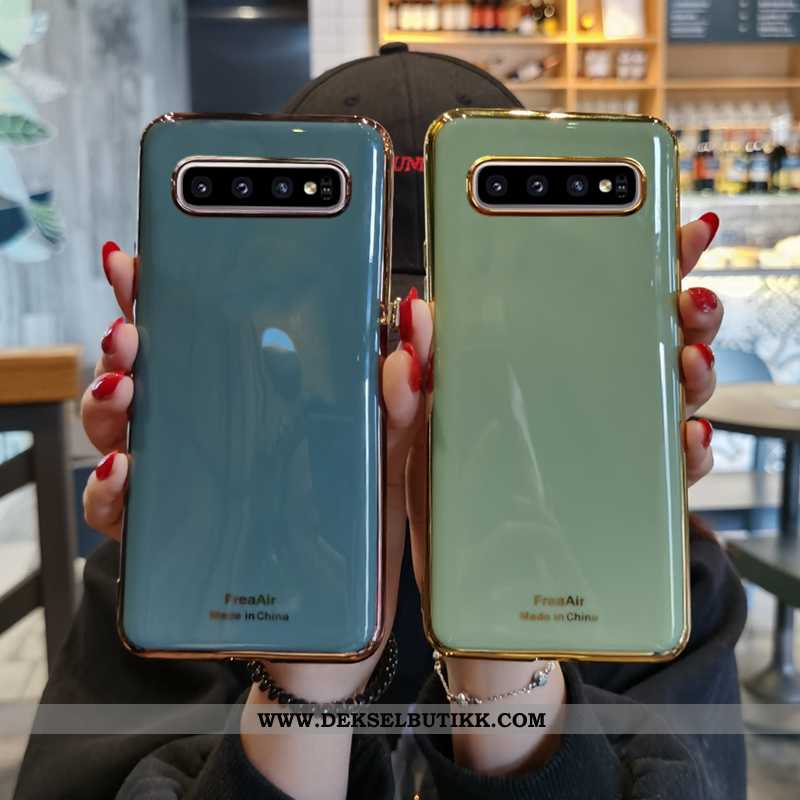 Deksel Samsung Galaxy S10+ Beskyttelse Enkel Alt Inkludert Grønn, Etui Samsung Galaxy S10+ Trend Til