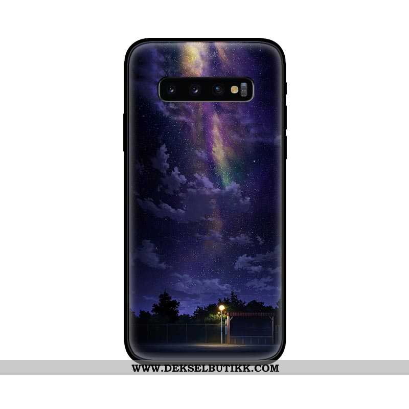 Deksel Samsung Galaxy S10 Beskyttelse Lovers Anti-fall Stjernene Mørkeblå, Etui Samsung Galaxy S10 N