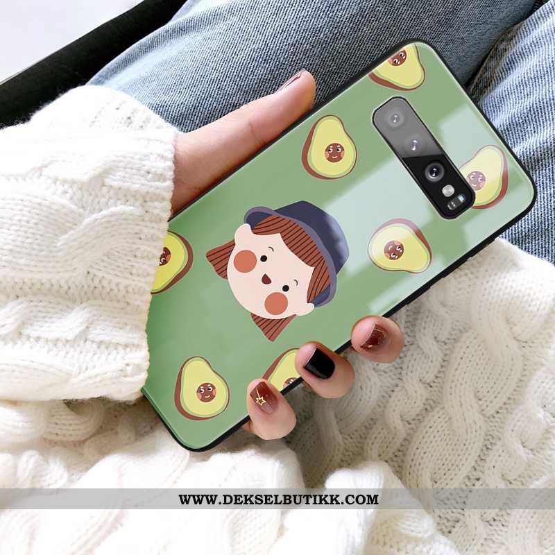 Deksel Samsung Galaxy S10 Cartoon Beskyttelse Speil Nye Grønn, Etui Samsung Galaxy S10 Trend Kjøpe