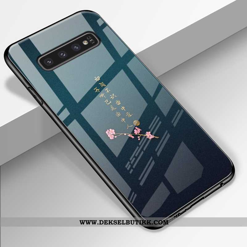 Deksel Samsung Galaxy S10+ Glass Myke Alt Inkludert Beskyttelse Blå, Etui Samsung Galaxy S10+ Av Per