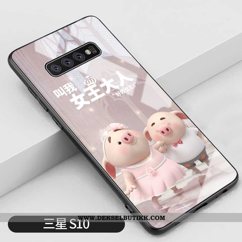 Deksel Samsung Galaxy S10 Kreativ Vakker Etui Silikon Rosa, Samsung Galaxy S10 Cartoon Billig