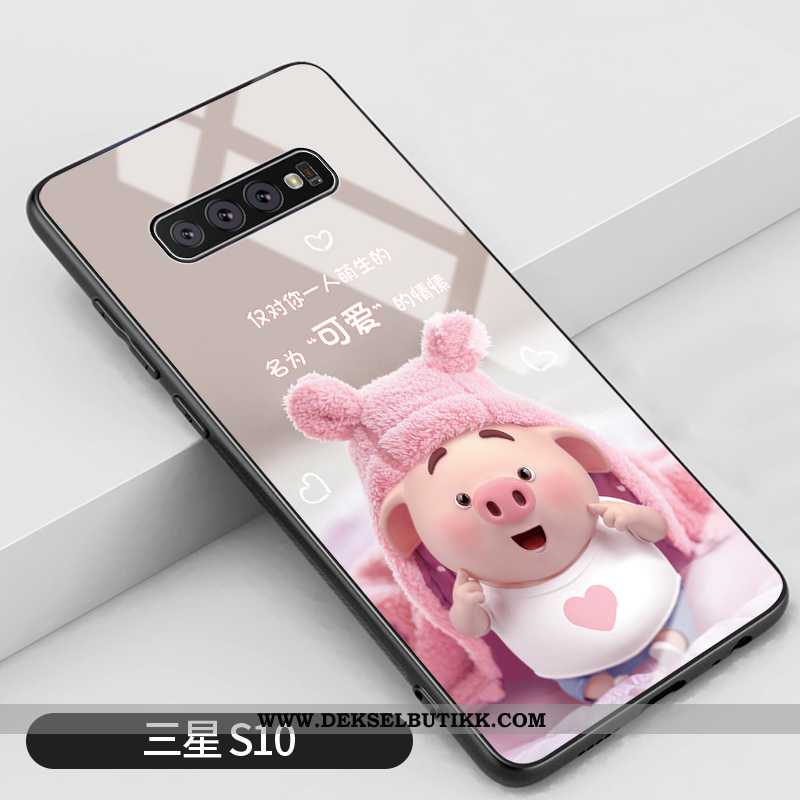 Deksel Samsung Galaxy S10 Kreativ Vakker Etui Silikon Rosa, Samsung Galaxy S10 Cartoon Billig