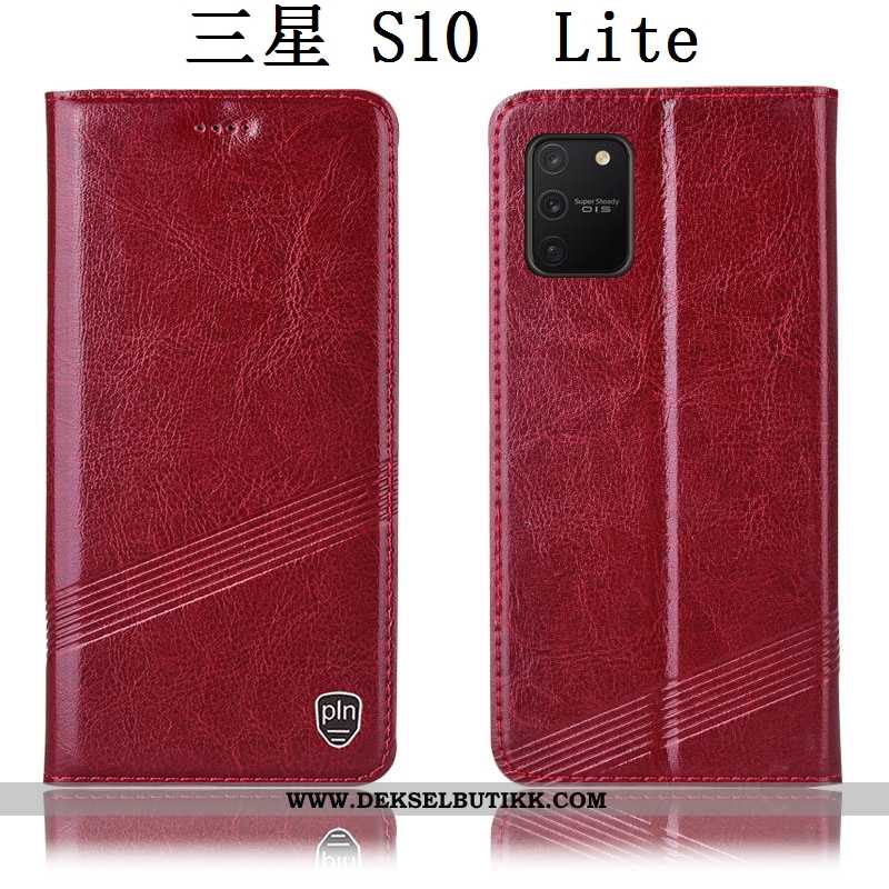 Deksel Samsung Galaxy S10 Lite Beskyttelse Etui Alt Inkludert Rød, Samsung Galaxy S10 Lite Skinn Bil