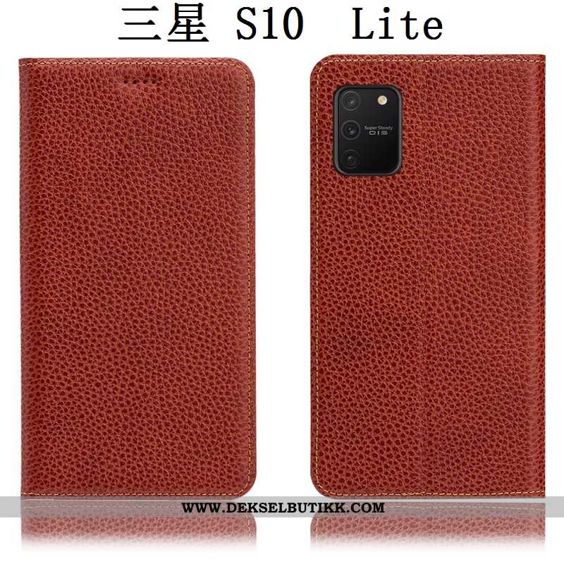 Deksel Samsung Galaxy S10 Lite Beskyttelse Mobiltelefon Etui Stjernene Brun, Samsung Galaxy S10 Lite