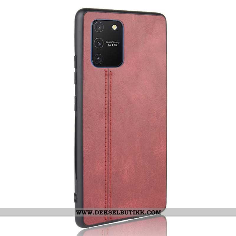 Deksel Samsung Galaxy S10 Lite Mønster Stjernene Hard Rød, Etui Samsung Galaxy S10 Lite Beskyttelse 