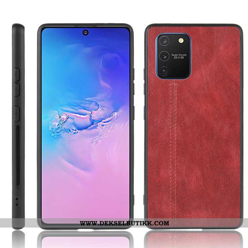 Deksel Samsung Galaxy S10 Lite Mønster Stjernene Hard Rød, Etui Samsung Galaxy S10 Lite Beskyttelse 