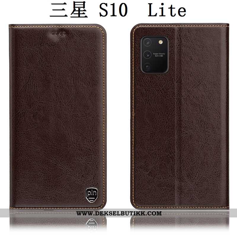 Deksel Samsung Galaxy S10 Lite Skinn Stjernene Etui Brun, Samsung Galaxy S10 Lite Skinndeksel Tilbud