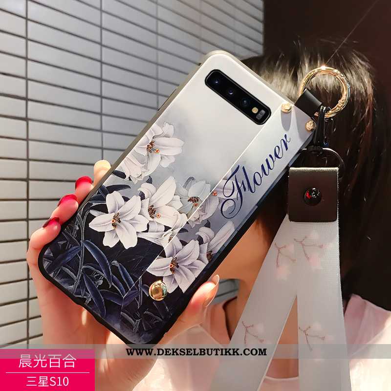 Deksel Samsung Galaxy S10 Nubuck Lovers Svart, Etui Samsung Galaxy S10 Av Personlighet Billige