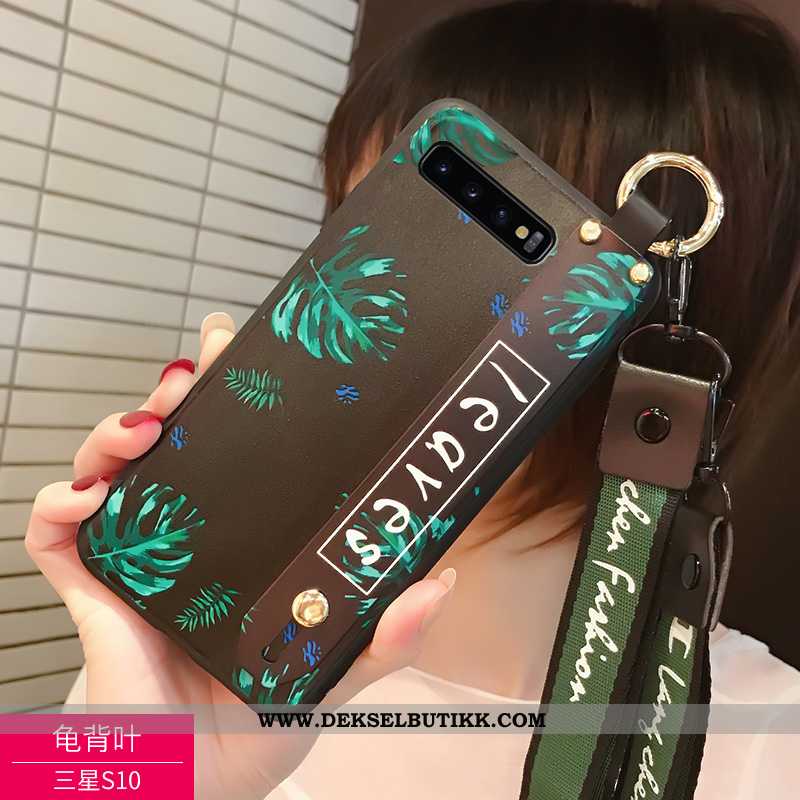 Deksel Samsung Galaxy S10 Nubuck Lovers Svart, Etui Samsung Galaxy S10 Av Personlighet Billige