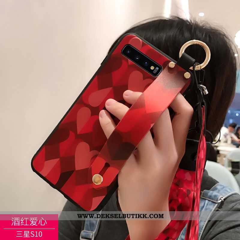 Deksel Samsung Galaxy S10 Nubuck Lovers Svart, Etui Samsung Galaxy S10 Av Personlighet Billige