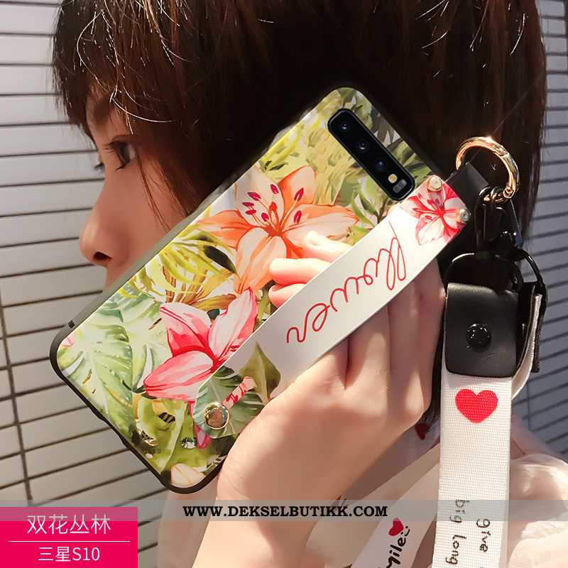 Deksel Samsung Galaxy S10 Nubuck Lovers Svart, Etui Samsung Galaxy S10 Av Personlighet Billige