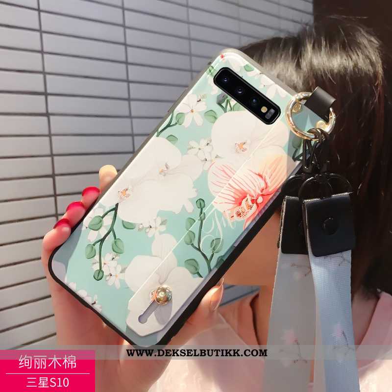 Deksel Samsung Galaxy S10 Nubuck Lovers Svart, Etui Samsung Galaxy S10 Av Personlighet Billige