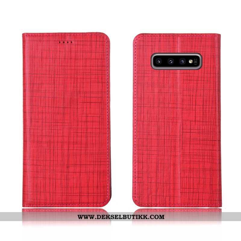 Deksel Samsung Galaxy S10+ Skinndeksel Anti-fall Nye Myke Blå, Etui Samsung Galaxy S10+ Skinn Butikk