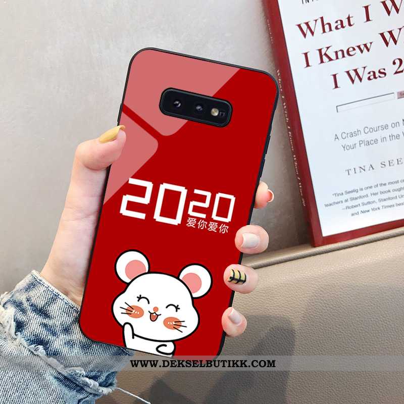 Deksel Samsung Galaxy S10e Cartoon Net Red Mobiltelefon Rat Rød, Etui Samsung Galaxy S10e Trend Bill