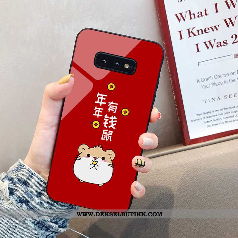 Deksel Samsung Galaxy S10e Cartoon Net Red Mobiltelefon Rat Rød, Etui Samsung Galaxy S10e Trend Bill