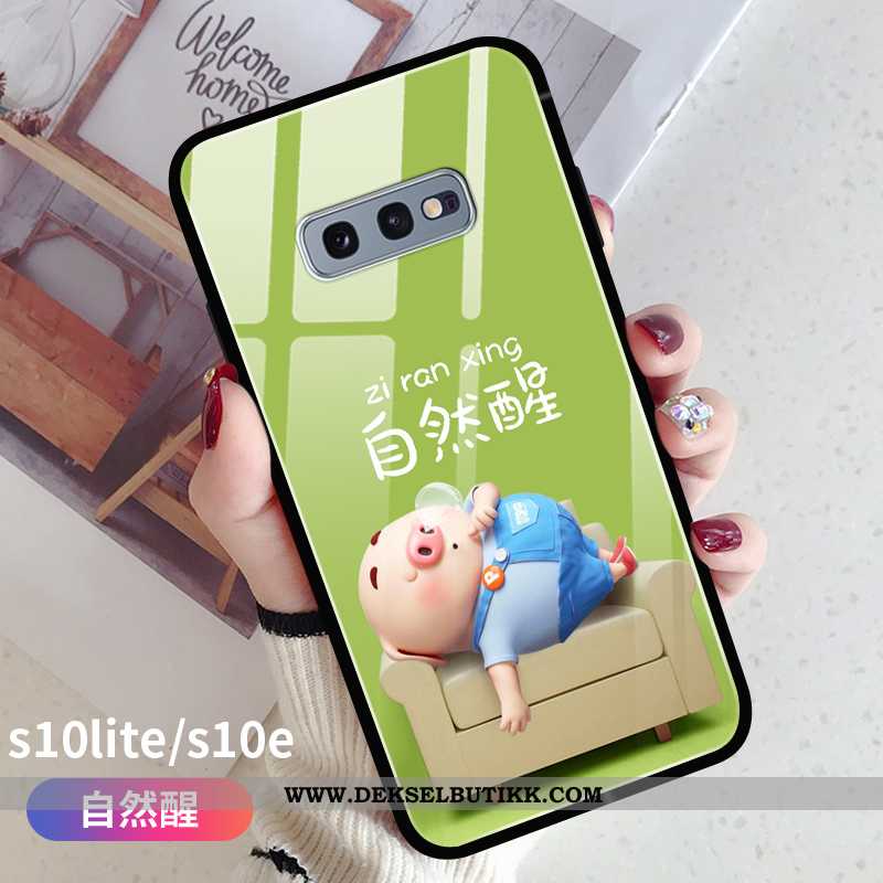 Deksel Samsung Galaxy S10e Glass Etui Stjernene Liten Gul, Samsung Galaxy S10e Av Personlighet Tilbu