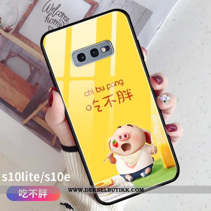 Deksel Samsung Galaxy S10e Glass Etui Stjernene Liten Gul, Samsung Galaxy S10e Av Personlighet Tilbu