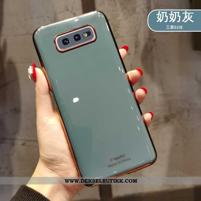 Deksel Samsung Galaxy S10e Silikon Alt Inkludert Enkel Etui Gull, Samsung Galaxy S10e Beskyttelse Sa