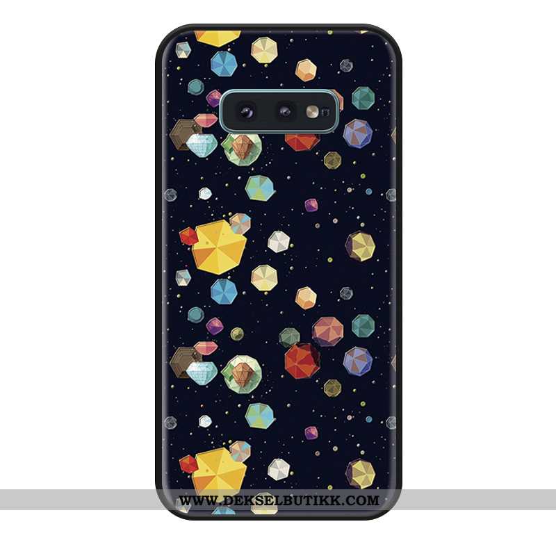 Deksel Samsung Galaxy S10e Silikon Mobiltelefon Stjernehimmel Svart, Etui Samsung Galaxy S10e Farget