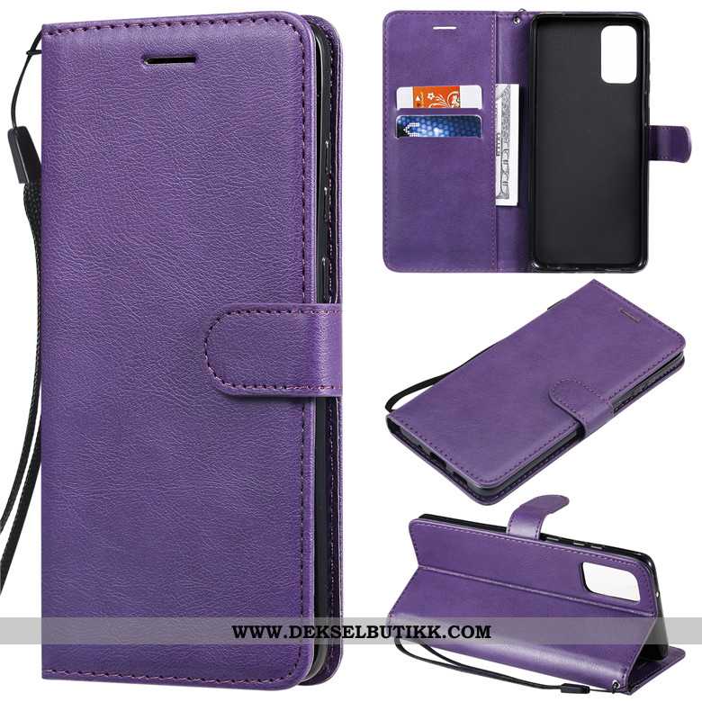 Deksel Samsung Galaxy S20 Skinndeksel Folio Monokrom Lilla, Etui Samsung Galaxy S20 Beskyttelse Raba