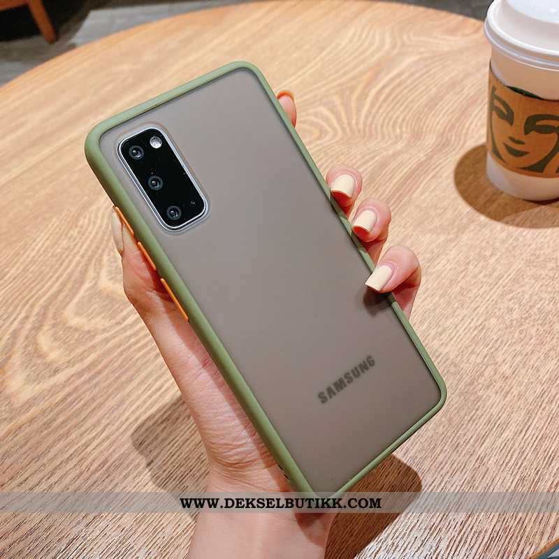 Deksel Samsung Galaxy S20 Trend Kreativ Enkel Nubuck Rød, Etui Samsung Galaxy S20 Silikon Billig