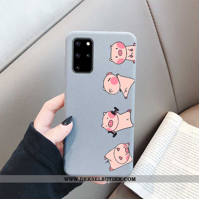 Deksel Samsung Galaxy S20+ Vakker Cartoon Enkel Nubuck Rød, Etui Samsung Galaxy S20+ Trend Billig