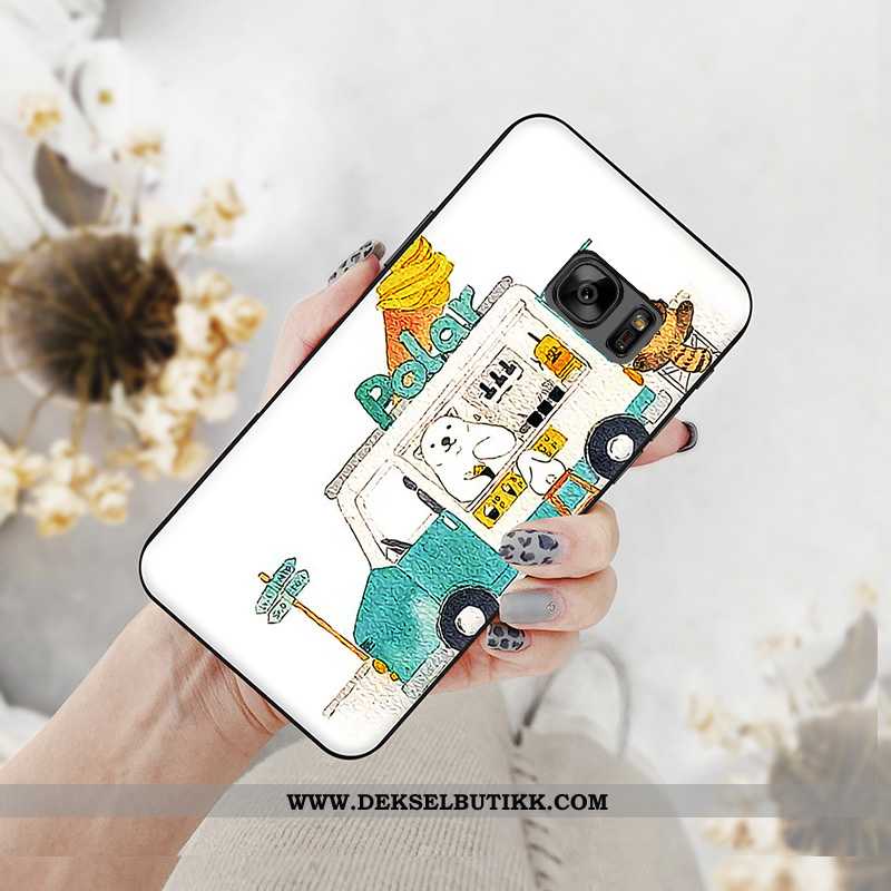 Deksel Samsung Galaxy S6 Cartoon Silikon Lovers Stjernene Rød, Etui Samsung Galaxy S6 Trend Salg