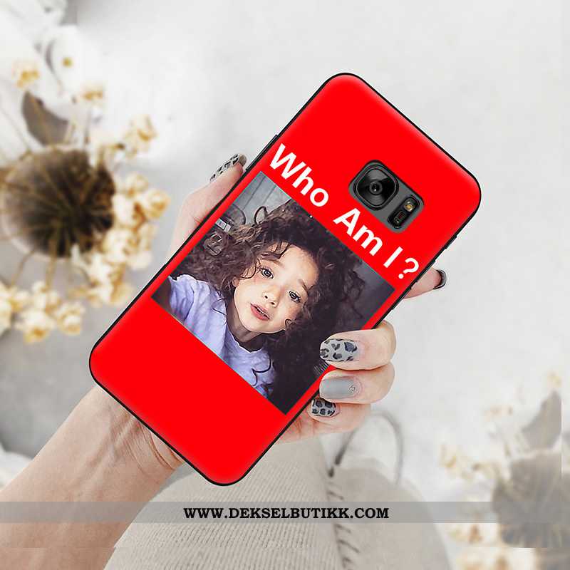 Deksel Samsung Galaxy S6 Cartoon Silikon Lovers Stjernene Rød, Etui Samsung Galaxy S6 Trend Salg