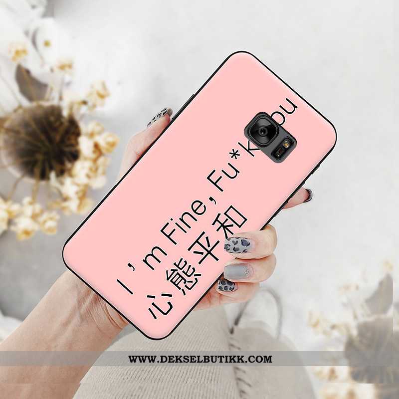 Deksel Samsung Galaxy S6 Cartoon Silikon Lovers Stjernene Rød, Etui Samsung Galaxy S6 Trend Salg