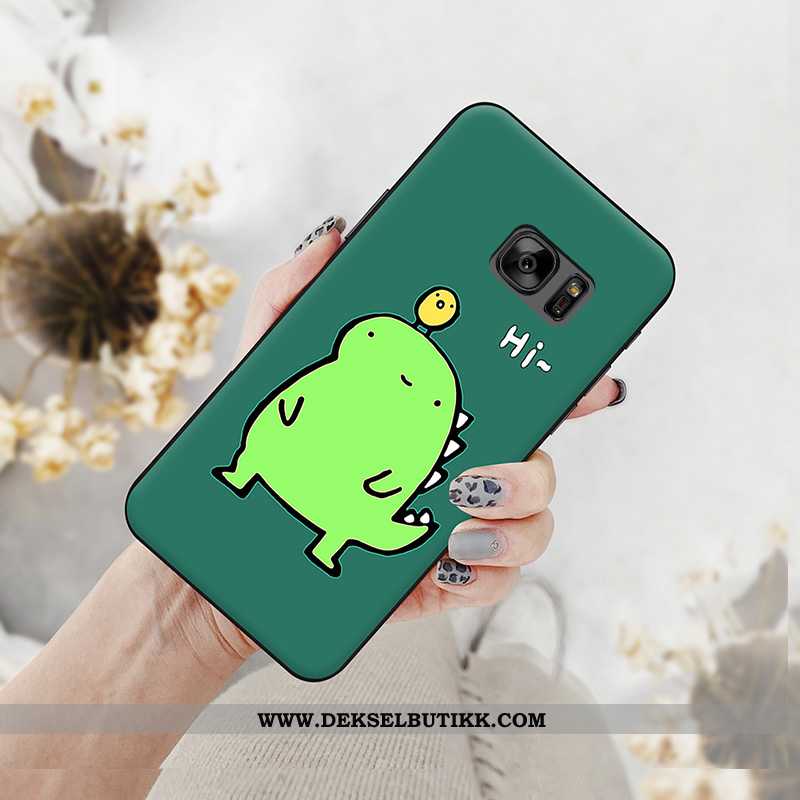 Deksel Samsung Galaxy S6 Cartoon Silikon Lovers Stjernene Rød, Etui Samsung Galaxy S6 Trend Salg