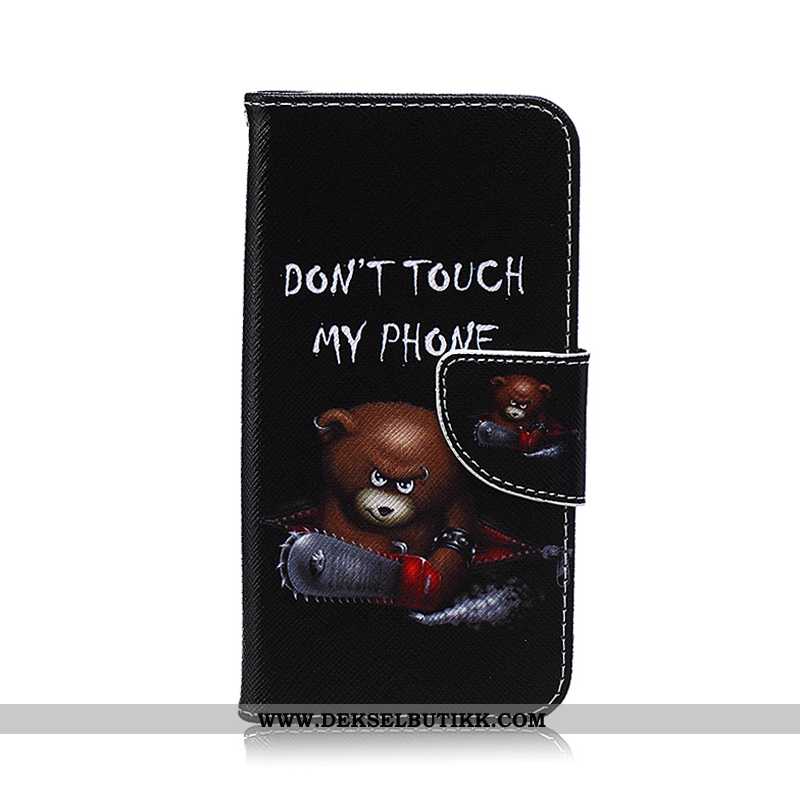 Deksel Samsung Galaxy S6 Edge Beskyttelse Etui Farge Malt Cartoon Svart, Samsung Galaxy S6 Edge Skin