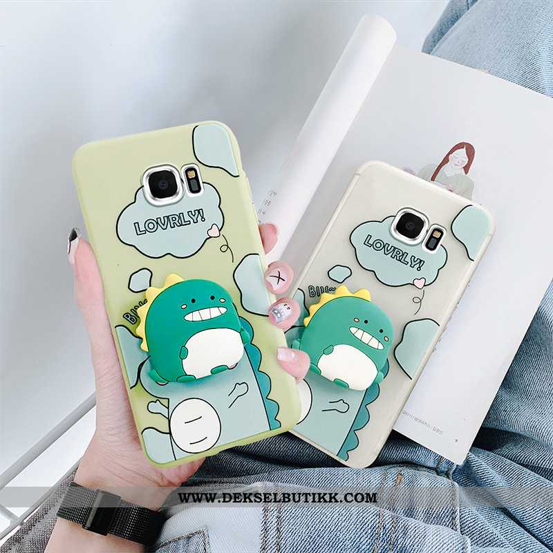 Deksel Samsung Galaxy S6 Kreativ Vakker Liten Stjernene Blå, Etui Samsung Galaxy S6 Cartoon Billige