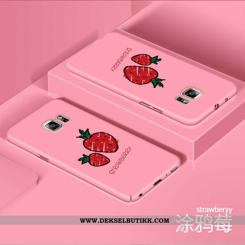 Deksel Samsung Galaxy S6 Vakker Beskyttelse Cartoon Anti-fall Rosa, Etui Samsung Galaxy S6 Trend Bil