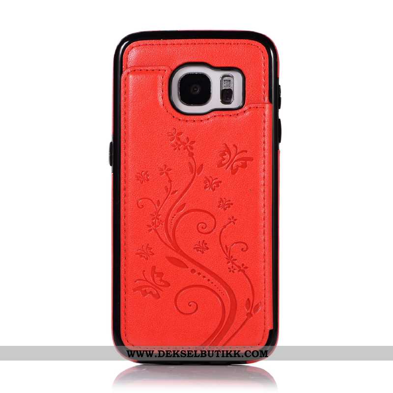 Deksel Samsung Galaxy S7 Beskyttelse Stjernene Anti-fall Rosa, Etui Samsung Galaxy S7 Lommebok Kjøpe