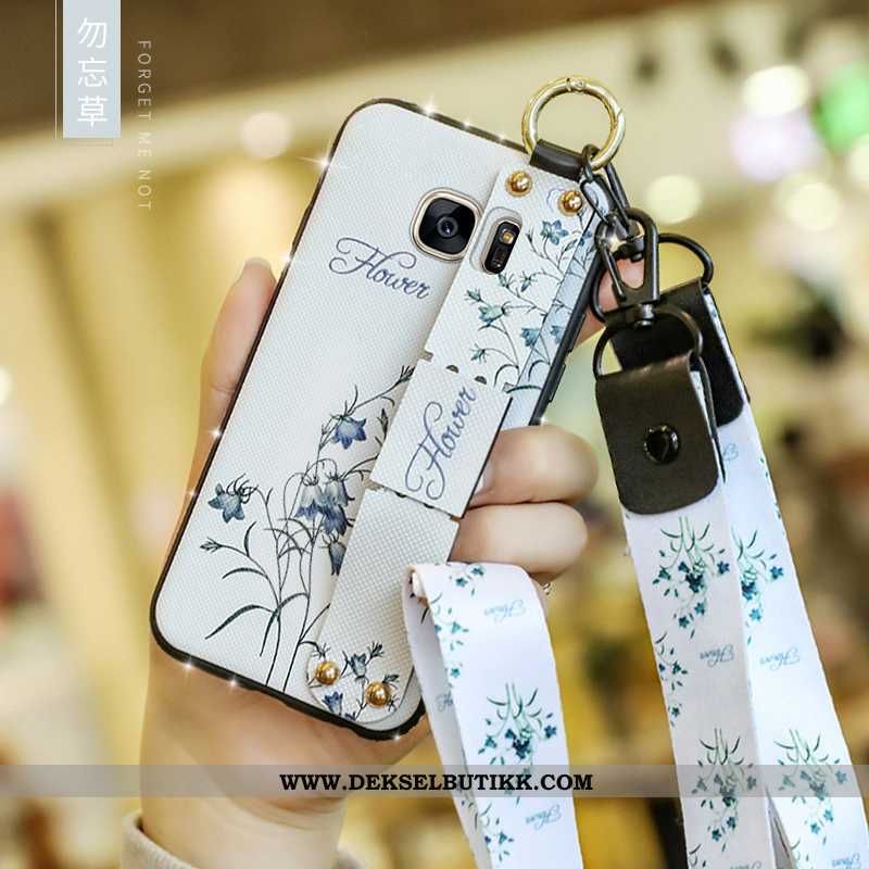 Deksel Samsung Galaxy S7 Edge Kreativ Alt Inkludert Tynne Nubuck Rød, Etui Samsung Galaxy S7 Edge Tr