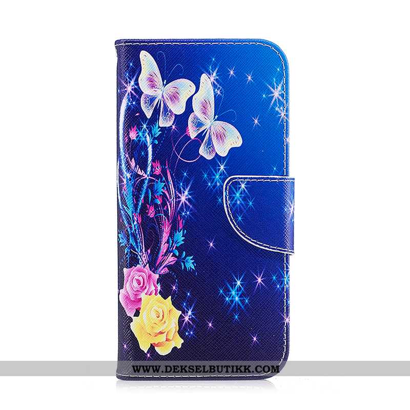 Deksel Samsung Galaxy S7 Edge Skinndeksel Farge Malt Svart Stjernene, Etui Samsung Galaxy S7 Edge Be