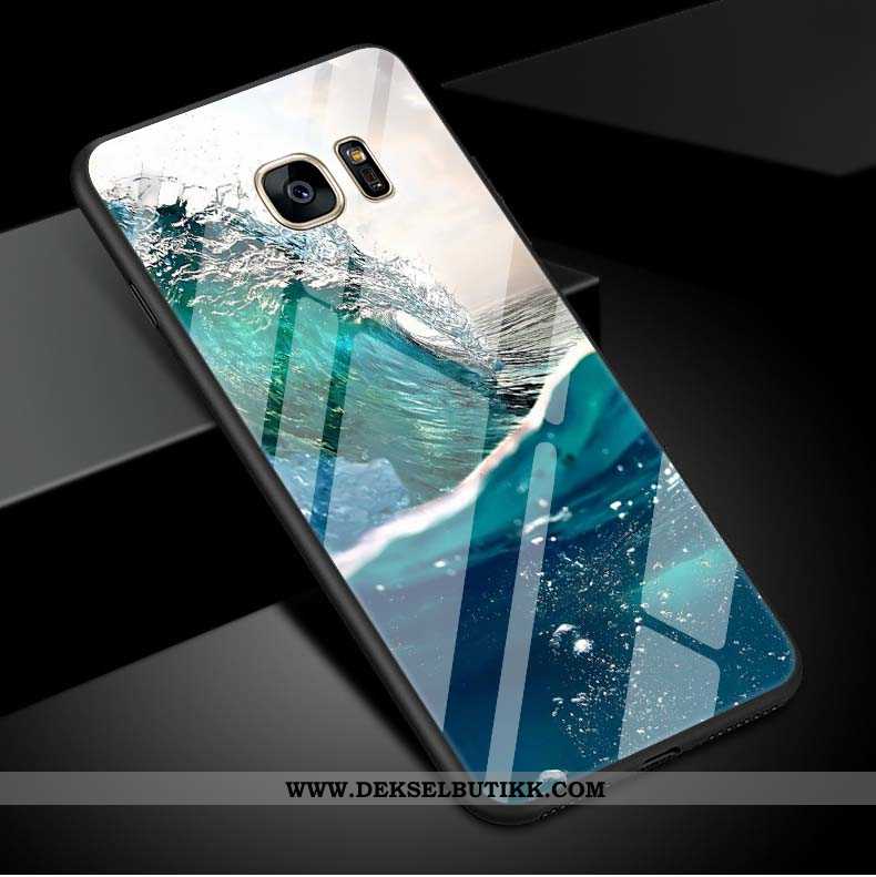 Deksel Samsung Galaxy S7 Edge Stjernene Grønn Vind, Etui Samsung Galaxy S7 Edge Enkel Billige