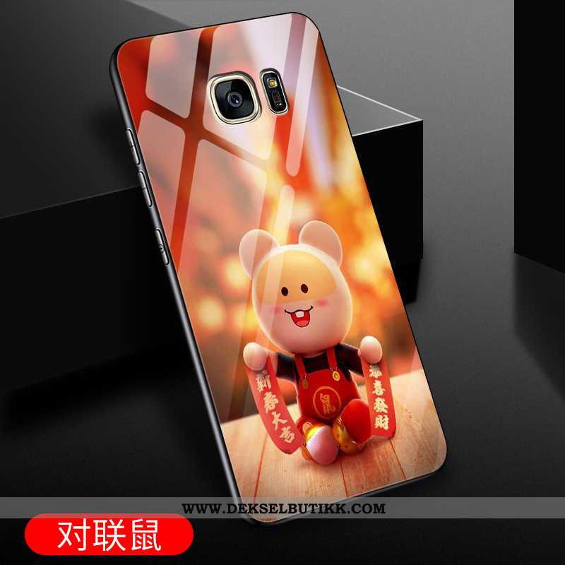 Deksel Samsung Galaxy S7 Glass Nye Alt Inkludert Stjernene Lilla, Etui Samsung Galaxy S7 Cartoon Til