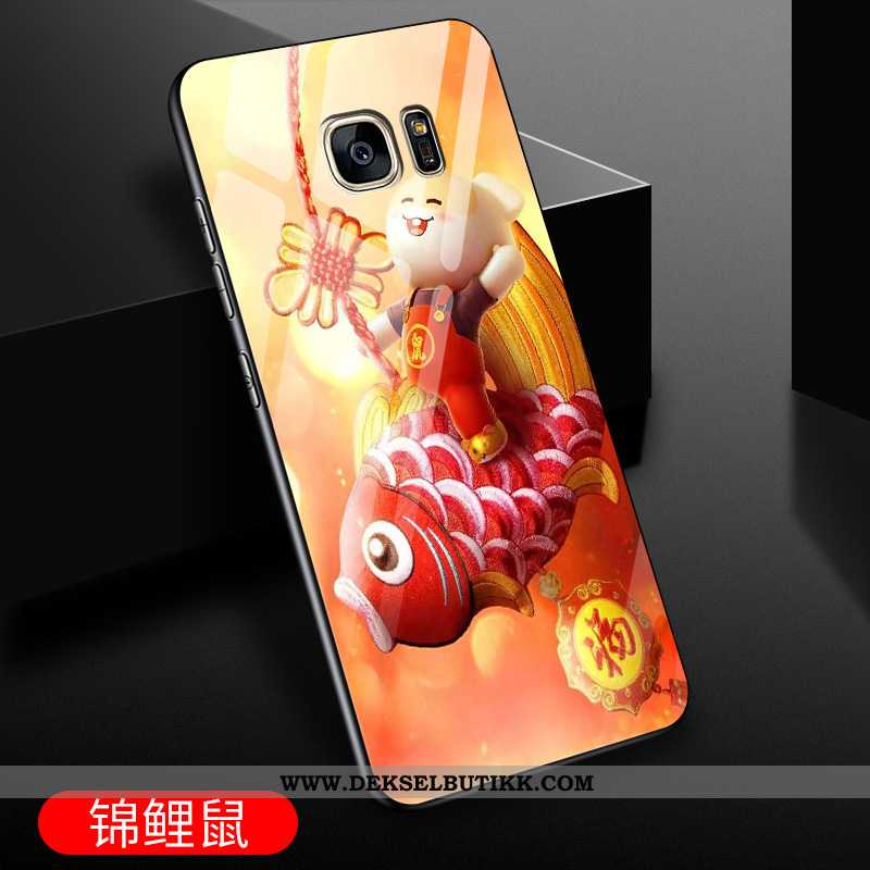 Deksel Samsung Galaxy S7 Glass Nye Alt Inkludert Stjernene Lilla, Etui Samsung Galaxy S7 Cartoon Til