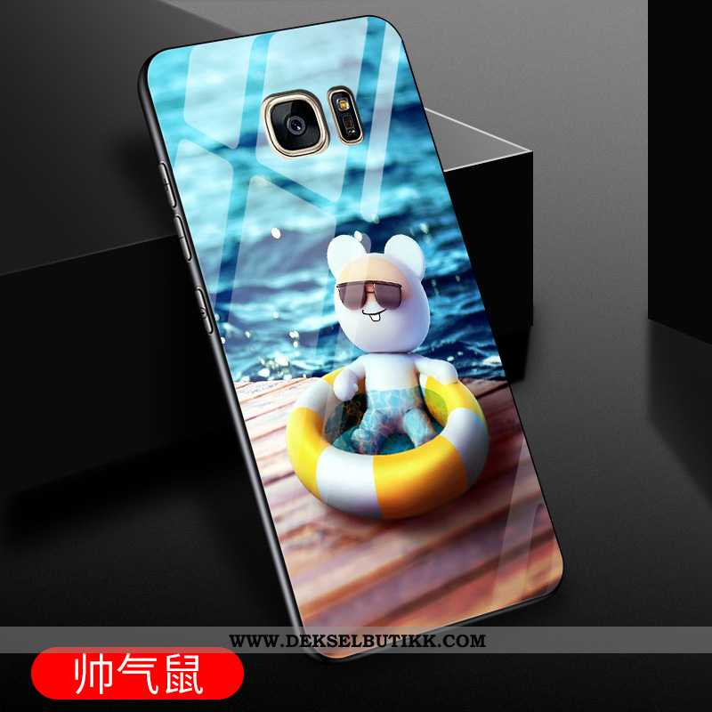 Deksel Samsung Galaxy S7 Glass Nye Alt Inkludert Stjernene Lilla, Etui Samsung Galaxy S7 Cartoon Til