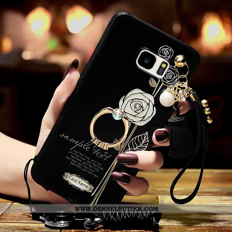 Deksel Samsung Galaxy S7 Ring Etui Stjernene Hvitt, Samsung Galaxy S7 Mobiltelefon Billige