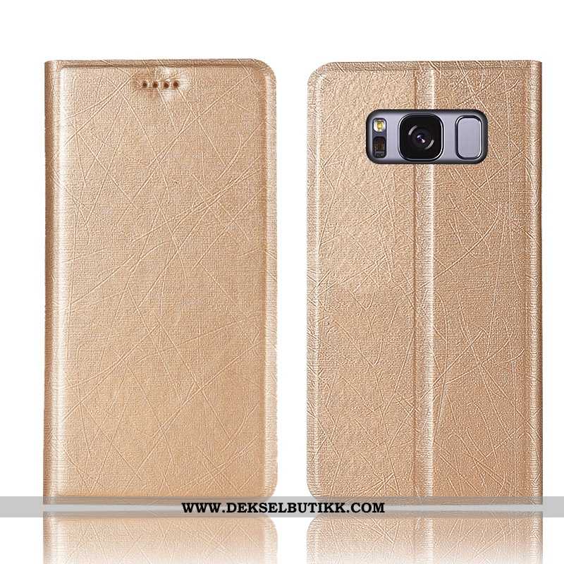 Deksel Samsung Galaxy S8+ Beskyttelse Stjernene Svart Folio, Etui Samsung Galaxy S8+ Skinndeksel Rab