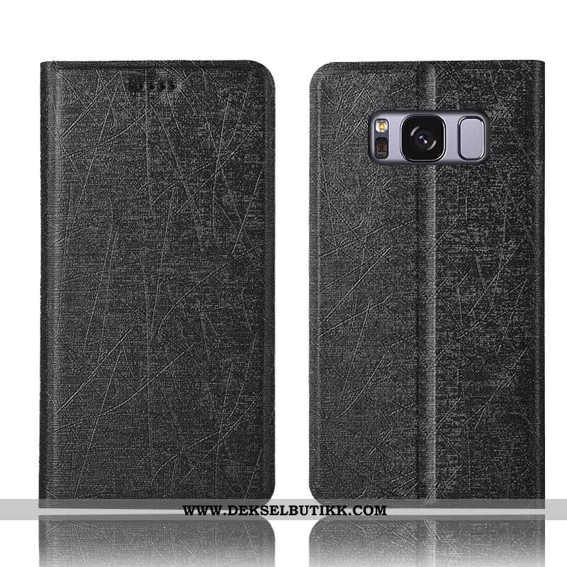 Deksel Samsung Galaxy S8+ Beskyttelse Stjernene Svart Folio, Etui Samsung Galaxy S8+ Skinndeksel Rab