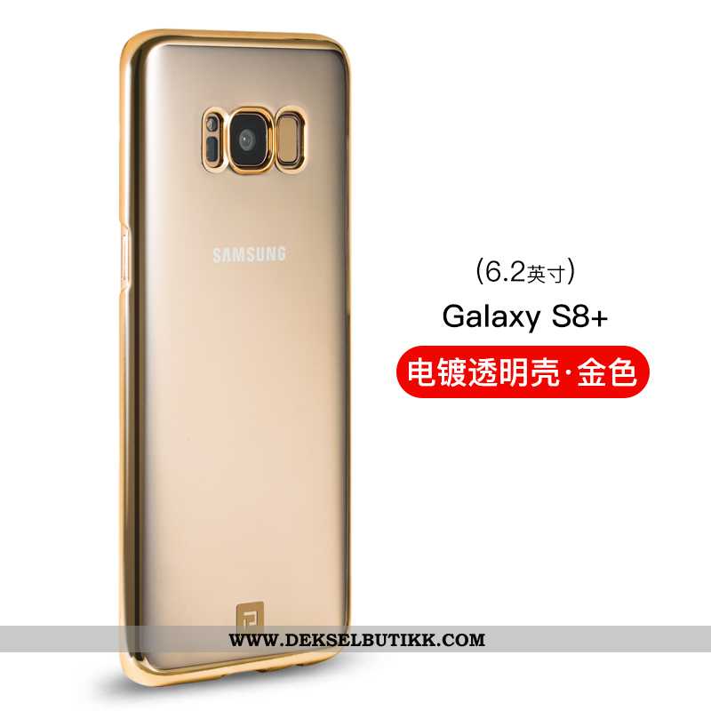 Deksel Samsung Galaxy S8+ Beskyttelse Tynne Hard Gull, Etui Samsung Galaxy S8+ Glass Butikk