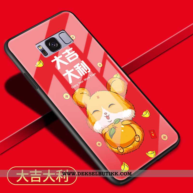 Deksel Samsung Galaxy S8+ Glass Mobiltelefon Alt Inkludert Rød, Etui Samsung Galaxy S8+ Cartoon Kjøp