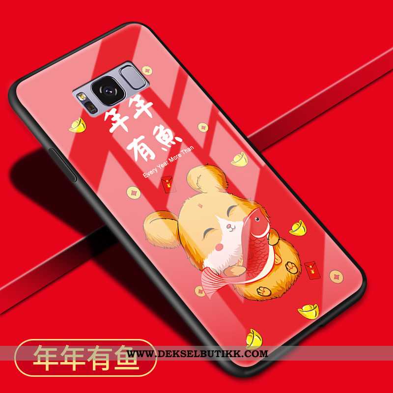 Deksel Samsung Galaxy S8+ Glass Mobiltelefon Alt Inkludert Rød, Etui Samsung Galaxy S8+ Cartoon Kjøp